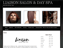 Tablet Screenshot of liaisonsalon.com